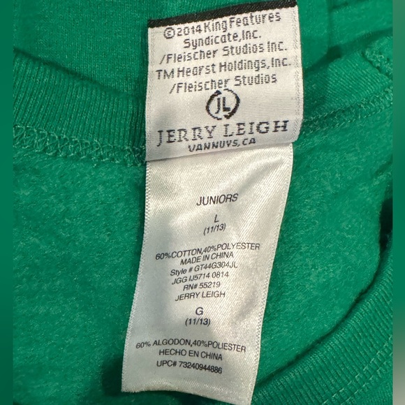 Betty Boop Santa Baby ❤️X❤️X Green Sweatshirt- size L - Picture 5 of 5